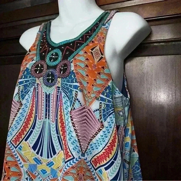 Madison Leigh Sleeveless Dress / Boho / Size 6!/ Multicolored - Picture 7 of 15